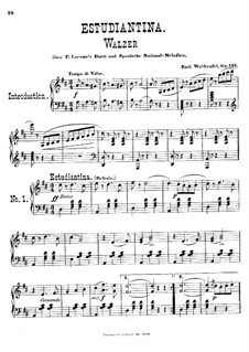 Estudiantina, Op.191: Для фортепиано by Эмиль Вальдтойфель