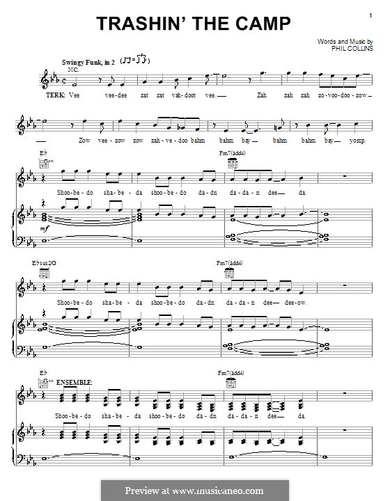 Trashin' the Camp (from Walt Disney's Tarzan): Для голоса и фортепиано (или гитары) by Phil Collins