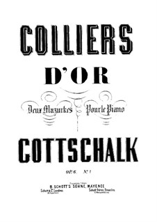 Две Мазурки 'Colliers d'Or', Op.6: Сборник by Луи Моро Готшалк