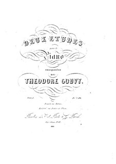 Два этюда для фортепиано, Op.1: Два этюда для фортепиано by Луи Теодор Гуви