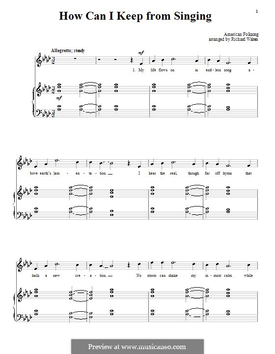 How Can I Keep From Singing?: Для голоса и фортепиано by Роберт Лоури