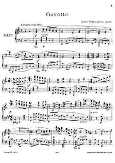 Гавот, Op.56: Гавот by Игнатий Кржижановский