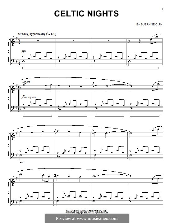 Celtic Nights: Для фортепиано by Suzanne Ciani