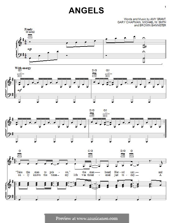 Angels: Для голоса и фортепиано (или гитары) by Amy Grant, Brown Bannister, Gary Chapman, Michael W. Smith