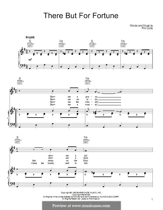 There But for Fortune: Для голоса и фортепиано (или гитары) by Phil Ochs