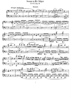 Соната для фортепиано в четыре руки си-бемоль мажор, D.617 Op.30: Первая и вторая партии by Франц Шуберт