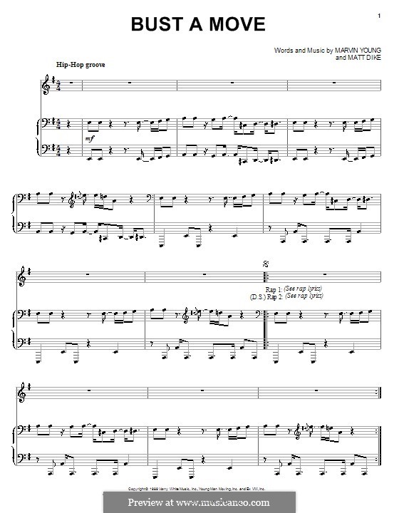 M. Young, M. Dike Bust a Move ноты на MusicaNeo