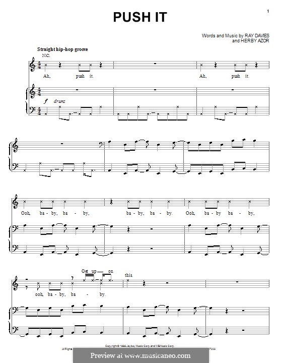 Push It (Salt-N-Pepa): Для голоса и фортепиано (или гитары) by Herby Azor, Ray Davies