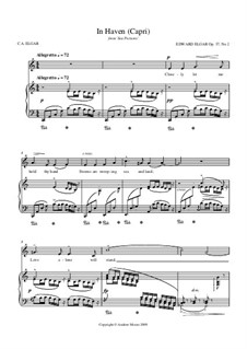 Морские этюды, Op.37: No.2 В гавани (Капри), для голоса и фортепиано by Эдуард Элгар