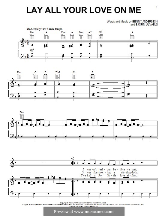 Abba lay all your love перевод