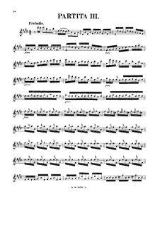 Партита для скрипки No.3 ми мажор, BWV 1006: Для одного исполнителя by Иоганн Себастьян Бах