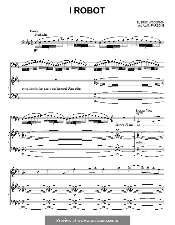 I Robot (Alan Parsons Project): Для голоса и фортепиано (или гитары) by Alan Parsons, Eric Woolfson