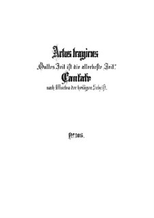 Время Божье - наилучшее время, BWV 106: Партитура by Иоганн Себастьян Бах