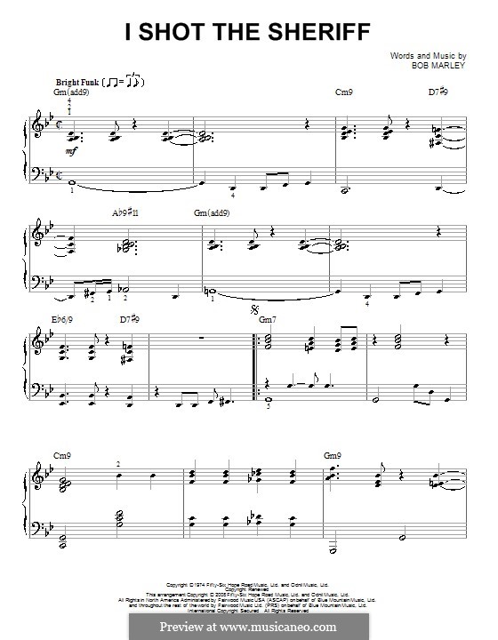 I Shot the Sheriff: Для фортепиано by Bob Marley