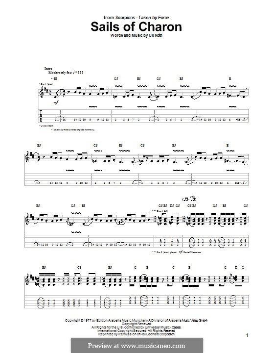 Sails of Charon (Scorpions): Для гитары с табулатурой by Uli Roth