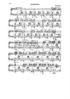 Хабанера: Для фортепиано by Эммануэль Шабрие