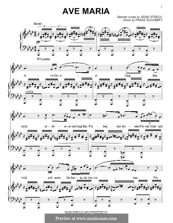 Piano-vocal score (printable scores): Для голоса и фортепиано by Франц Шуберт