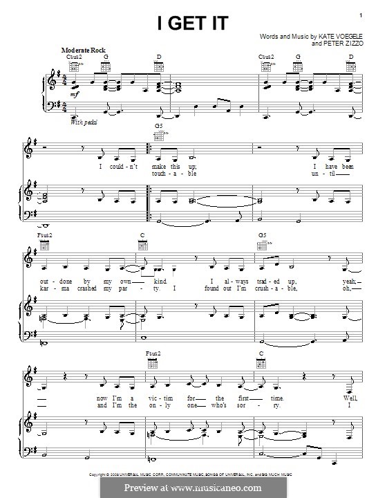 I Get It: Для голоса и фортепиано (или гитары) by Peter Zizzo