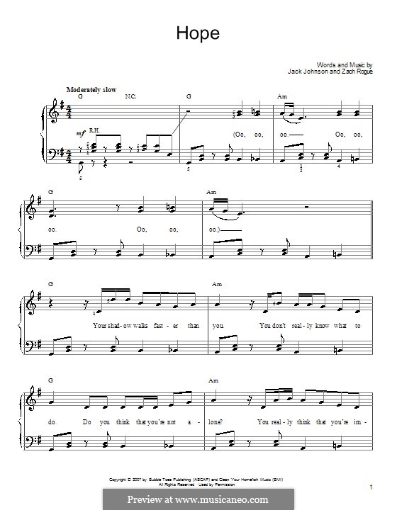 Hope: Для начинающего пианиста by Zach Rogue