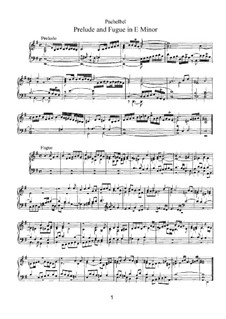 Две пьесы: For piano (or organ) by Иоганн Пахельбель