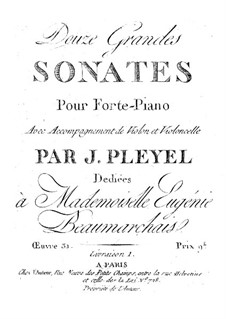 Три сонаты, Op.31: Три сонаты by Игнац Плейель