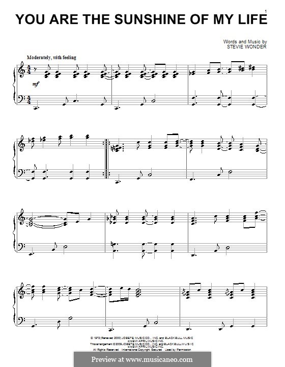 Ноты my life. You are the Sunshine Ноты. You are the Sunshine of my Life Stevie Wonder Ноты. You are the Sunshine of my Life Ноты. You are my Sunshine Ноты для фортепиано.