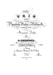 Фортепианное трио No.8, Op.97: Партии by Карл Готлиб Райсигер