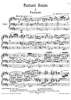 Фантазия-соната для органа No.17, Op.181: Фантазия-соната для органа No.17 by Йозеф Габриэль Райнбергер