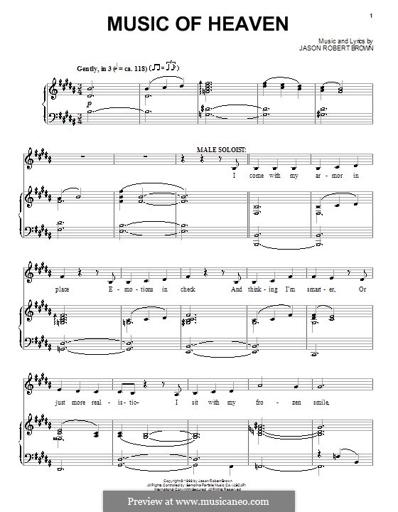 Music of Heaven: Для голоса и фортепиано (или гитары) by Jason Robert Brown