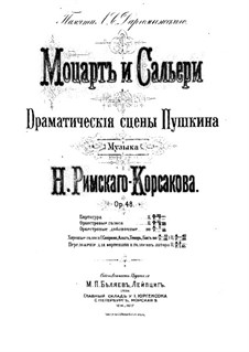 Моцарт и Сальери, Op.48: Моцарт и Сальери by Николай Римский-Корсаков