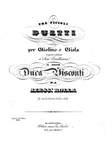 Три маленьких дуэта для скрипки и альта, BI 91, 83, 52 Op.17: Три маленьких дуэта для скрипки и альта by Алессандро Ролла