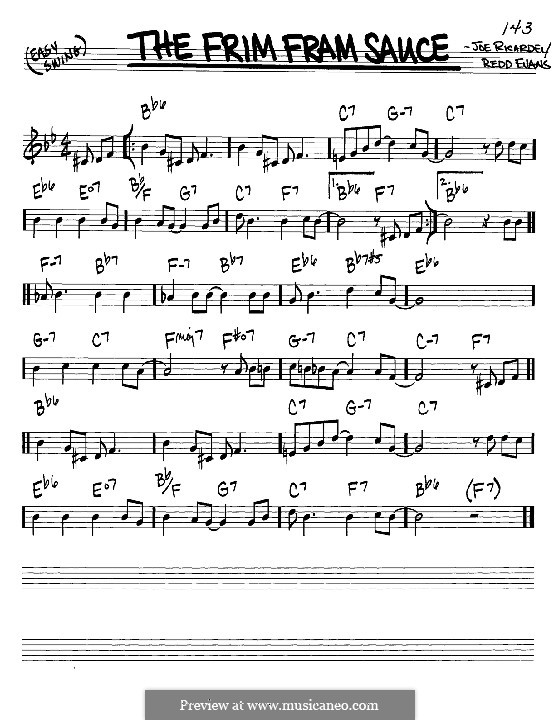 J. Ricardel The Frim Fram Sauce ноты на MusicaNeo