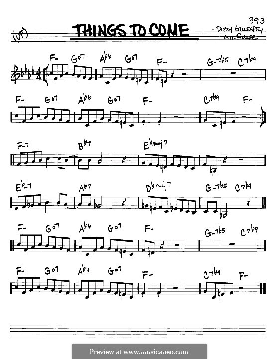 Things To Come: Мелодия и аккорды - инструменты in C by Gil Fuller