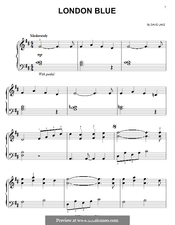 London Blue: Для начинающего пианиста by David Lanz