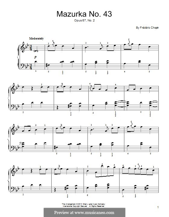 Мазурки, Op. posth.67: No.2 соль минор by Фредерик Шопен