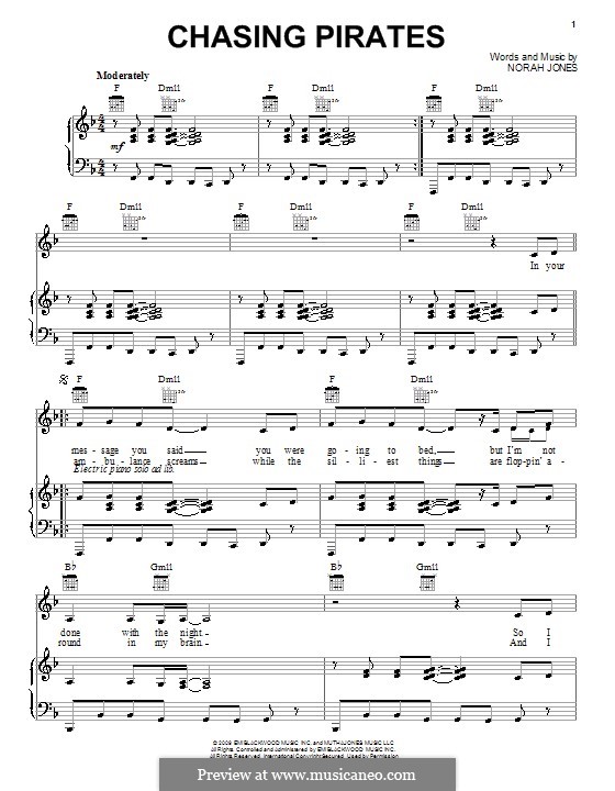 Chasing Pirates: Для голоса и фортепиано (или гитары) by Norah Jones