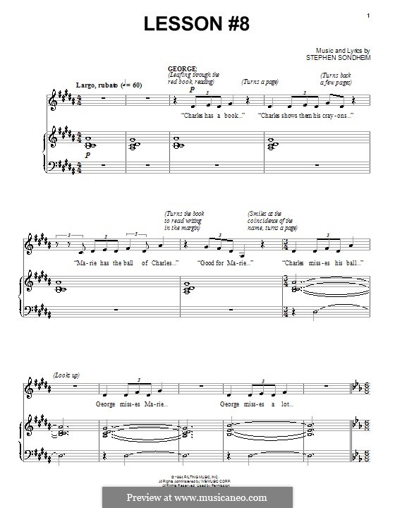 Lesson No.8: Для голоса и фортепиано (или гитары) by Stephen Sondheim
