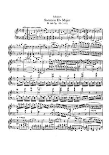 Соната для фортепиано No.8 ми-бемоль мажор, D.568 Op.122: Для одного исполнителя by Франц Шуберт