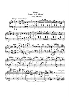 Соната для фортепиано No.4 ля минор, D.537 Op.164: Для одного исполнителя by Франц Шуберт