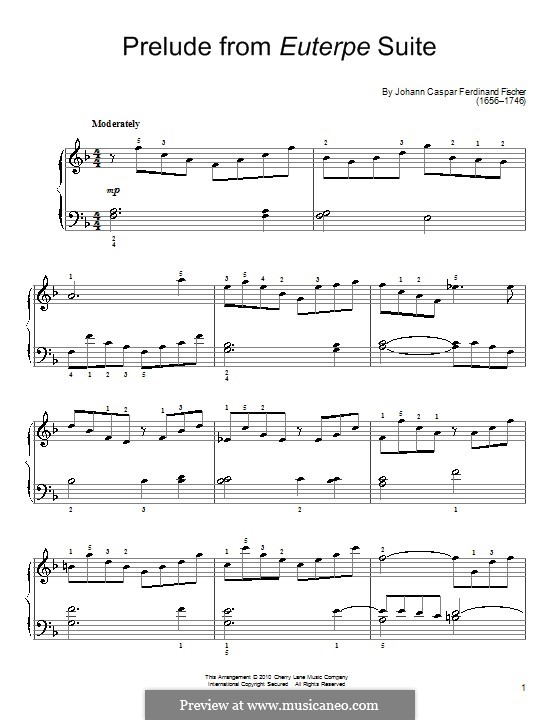 Prelude from Euterpe Suite: Prelude from Euterpe Suite by Иоганн Каспар Фердинанд Фишер