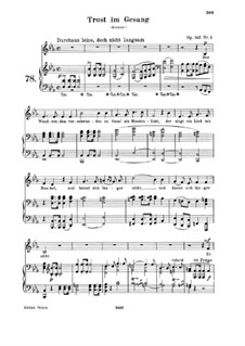 Четыре песни, Op.142: Клавир с вокальной партией by Роберт Шуман