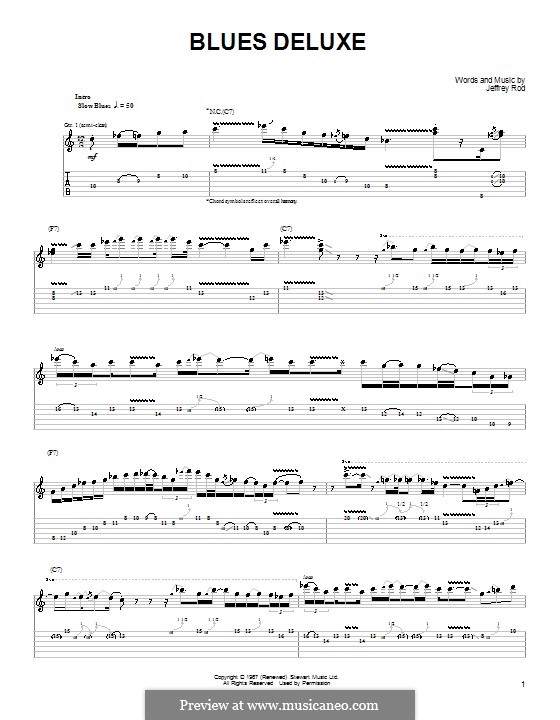 Blues Deluxe: Для гитары с табулатурой by Rod Stewart