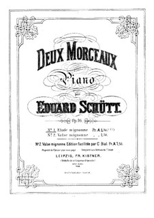 Etude Mignonne, Op.16 No.1: Для фортепиано by Эдуард Шютт