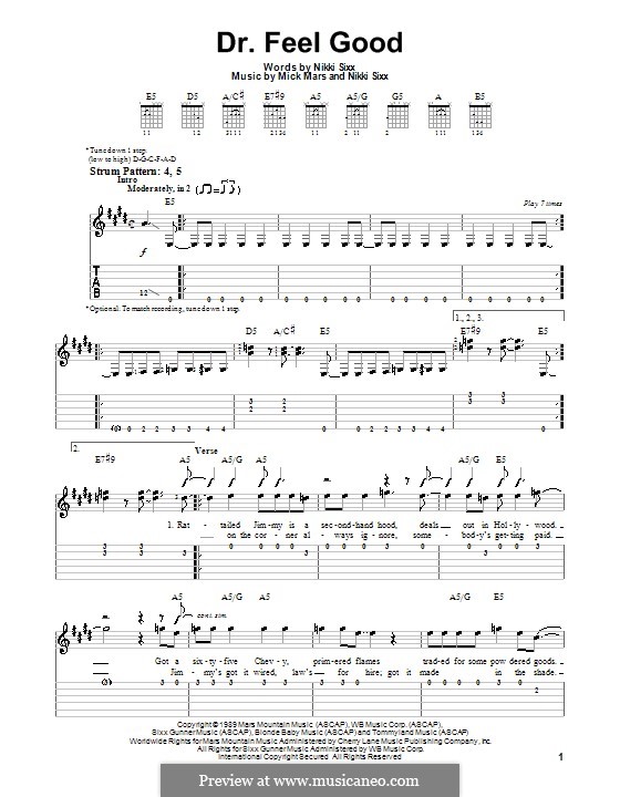 Live Wire (Motley Crue) by N. Sixx - sheet music on MusicaNeo