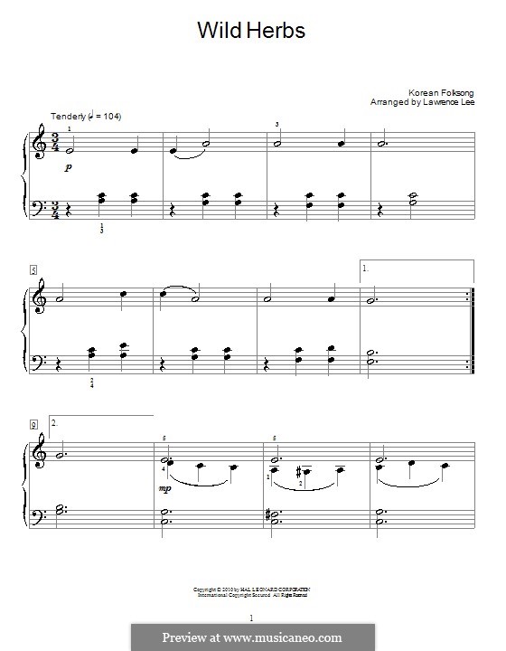 Wild Herbs: Для фортепиано by folklore