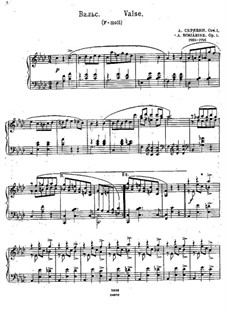 Вальс фа минор, Op.1: Для фортепиано by Александр Скрябин