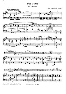 Фантазия на темы из оперы 'Пират' Беллини, Op.13: Фантазия на темы из оперы 'Пират' Беллини by Жан Батист Сенжеле