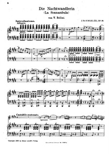 Фантазия на темы из оперы 'Сомнамбула' Беллини, Op.39: Фантазия на темы из оперы 'Сомнамбула' Беллини by Жан Батист Сенжеле