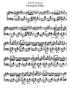 Jiřinková Polka (Georgina Polka), T.8: For piano by Бедржих Сметана