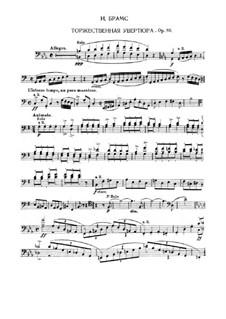 Академическая фестивальная увертюра, Op.80: Партия фагота (фрагмент) by Иоганнес Брамс